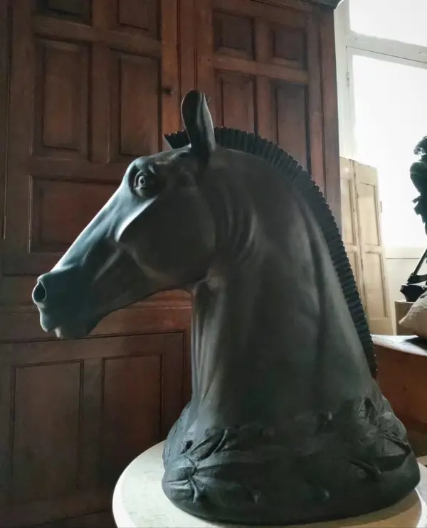 Large Composite Cast Troy Horse’s Head
