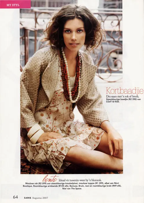 Sarie magazine, August 2007 — page 6