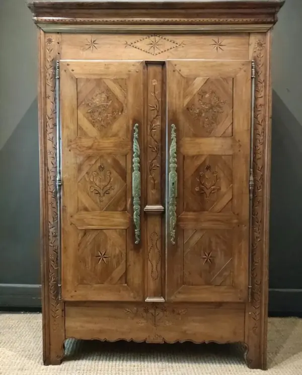 Mid-1850’s French Inlay Armoire