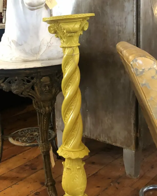 Yellow Painted Composite Column