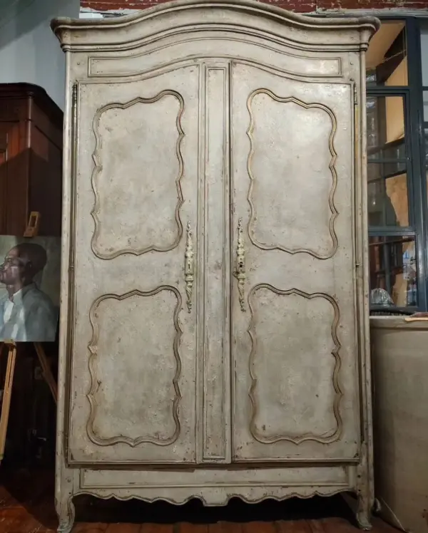 1800’s Painted French Armoire