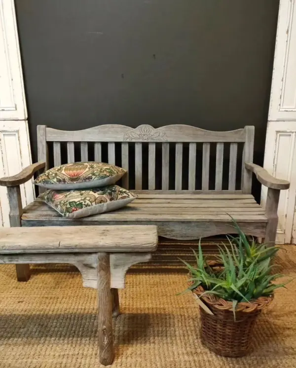 Large 3-Seater Teak Garden Bench