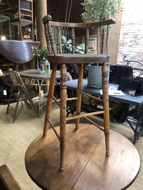 Vintage Childs Wooden High Chair