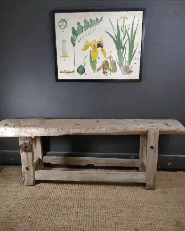 Original French Rustic Bench