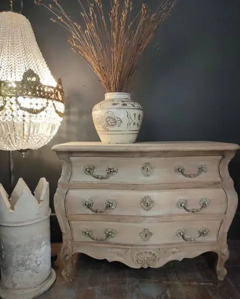 18th-Century French Blonde Bombay Chest of Drawers