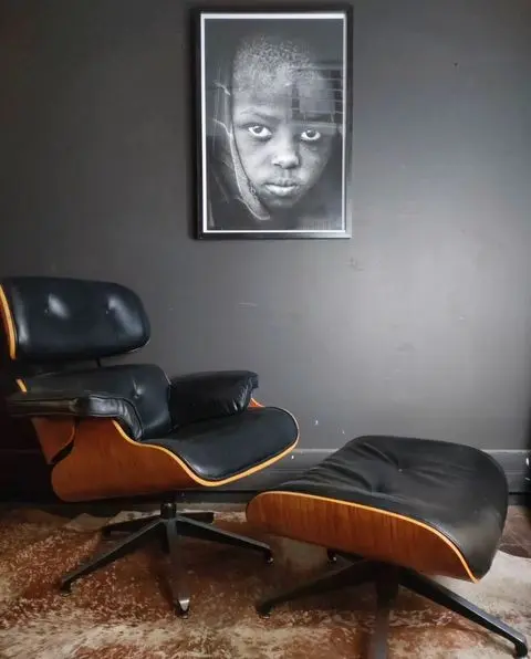 Eames Leather Lounge Chair and Ottoman