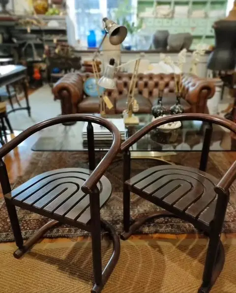Vintage German Allmilmö Horse-shoe Chairs