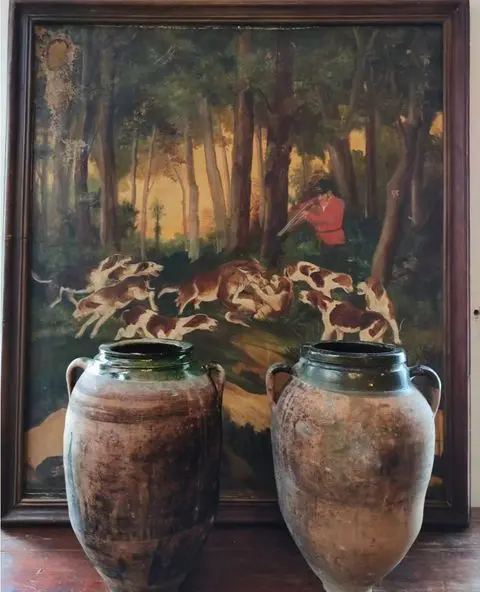 Large French Terracotta Amphora-Style Pots