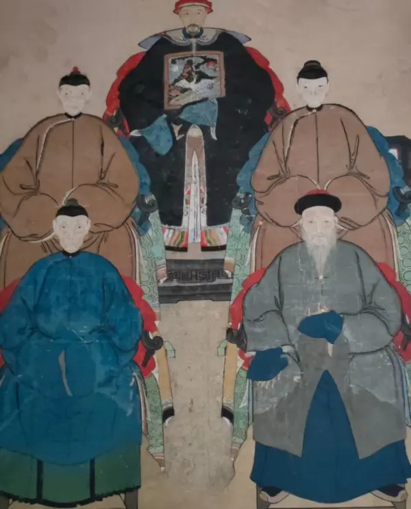 Hand Painted Chinese Ancestral Portrait