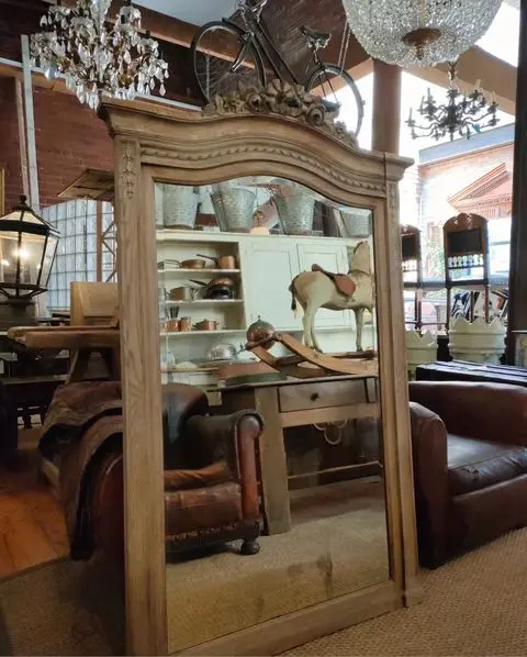 French Blonde Oak Mirror