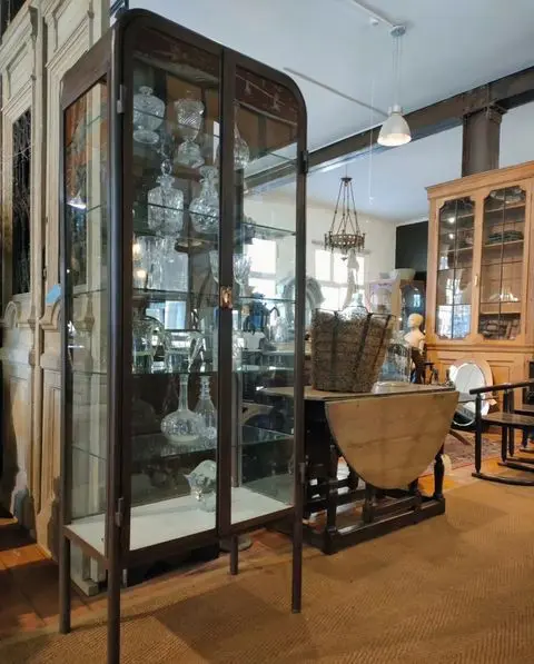 Argentinian Metal & Glass Display Cabinet