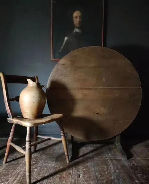 French Antique Wine Tasting Table