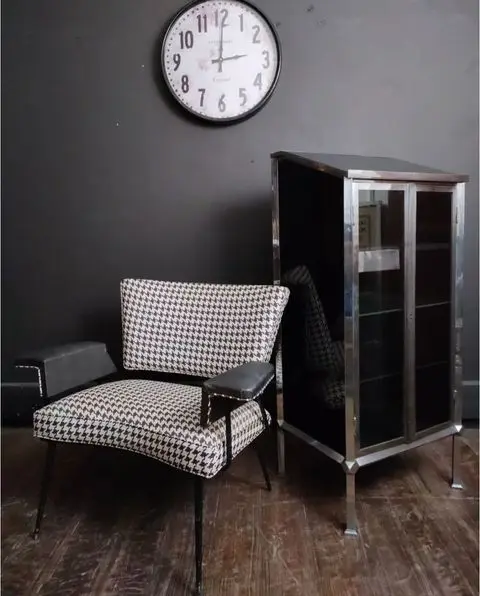 Chrome and Glass Display Cabinet