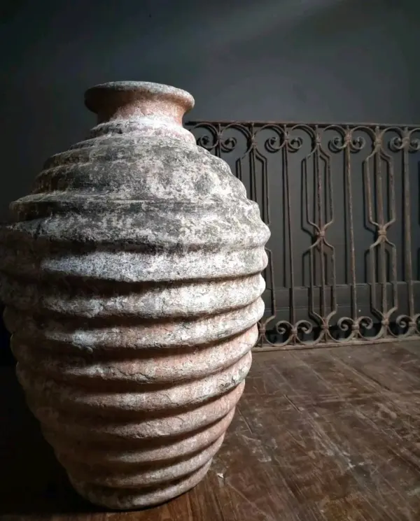 Large Clay Greek Ring Pot