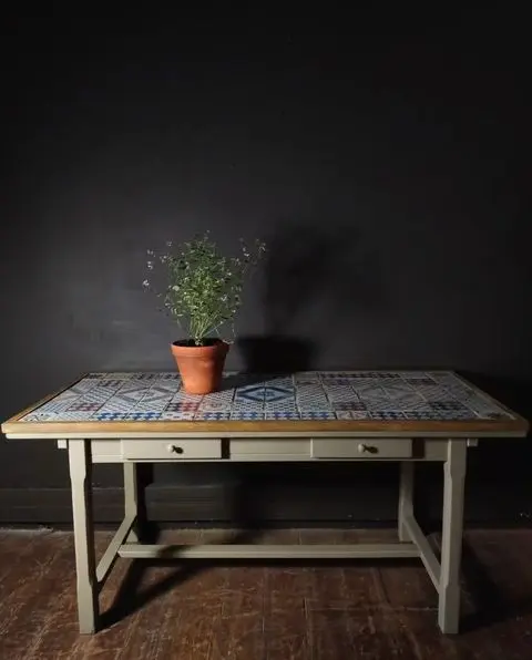 Tiled-Top Table