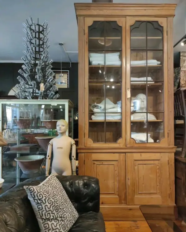 European Pine Showcase and Storage Unit