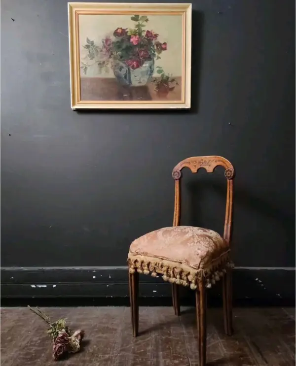 Upholstered Dining Chair & Painting