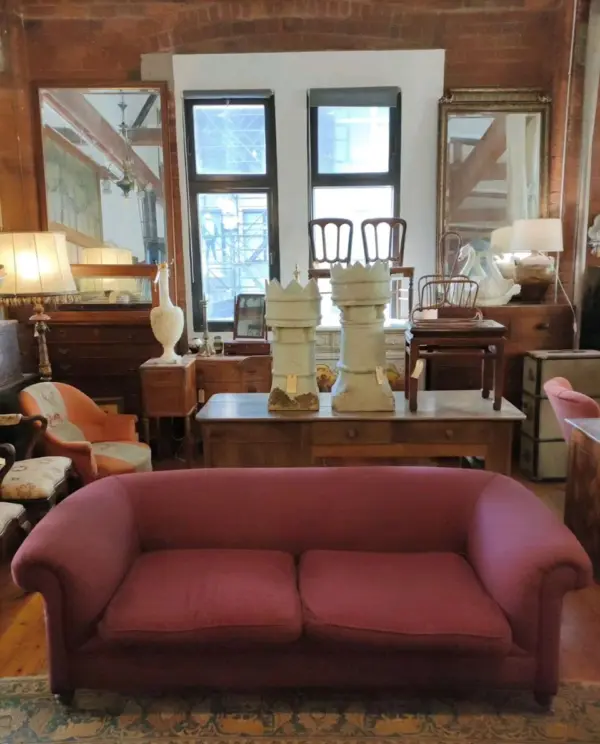 Fabric Covered Victorian Chesterfield