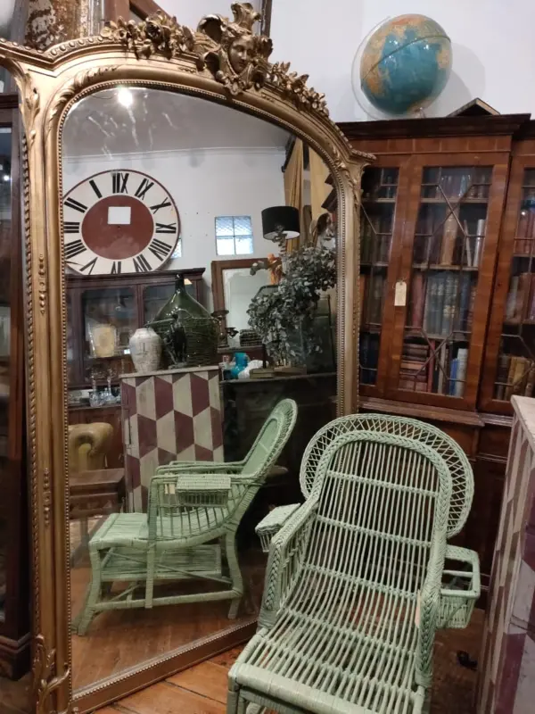 Extra Large French Style Mirror in Ornate Moulded Frame