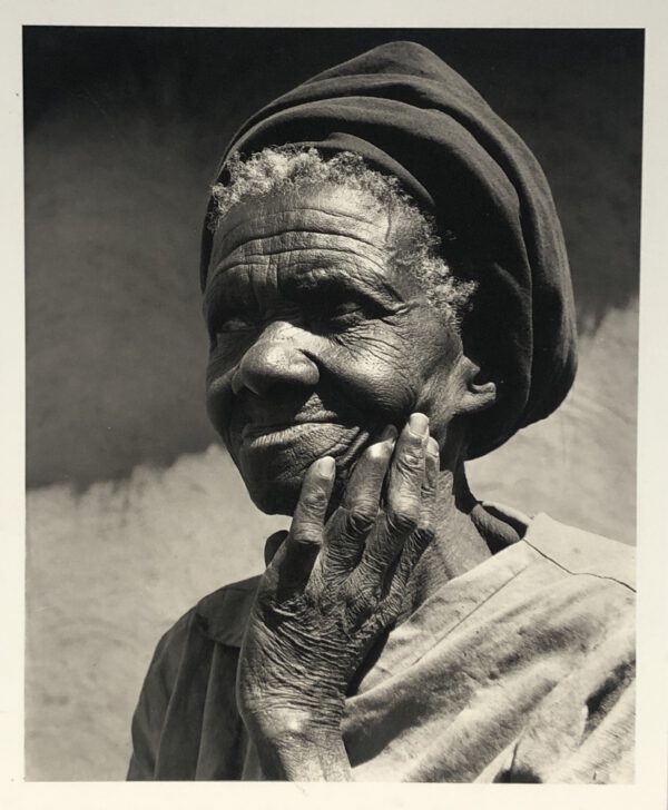 Reproduction Print – Large Scale Black & White Photo of African Tribal Elder