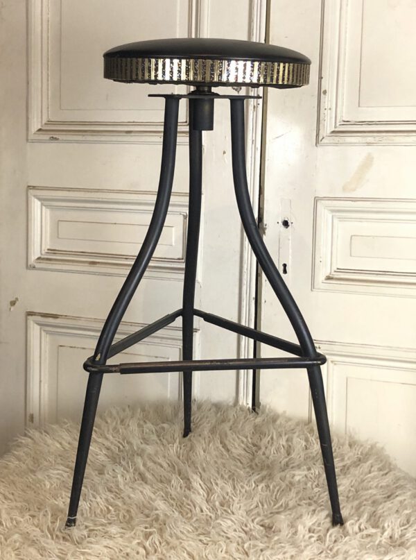 1940’s Designer Metal Bar Stool