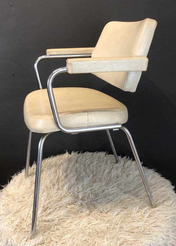 Pair 1970’s Tubular Chrome Chairs