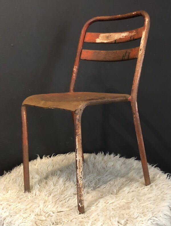 Authentically Aged Metal Chair