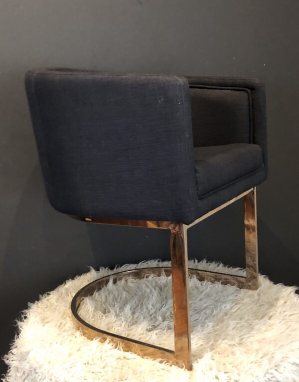 Pair Hepburn Barrel-Back Dining Chairs