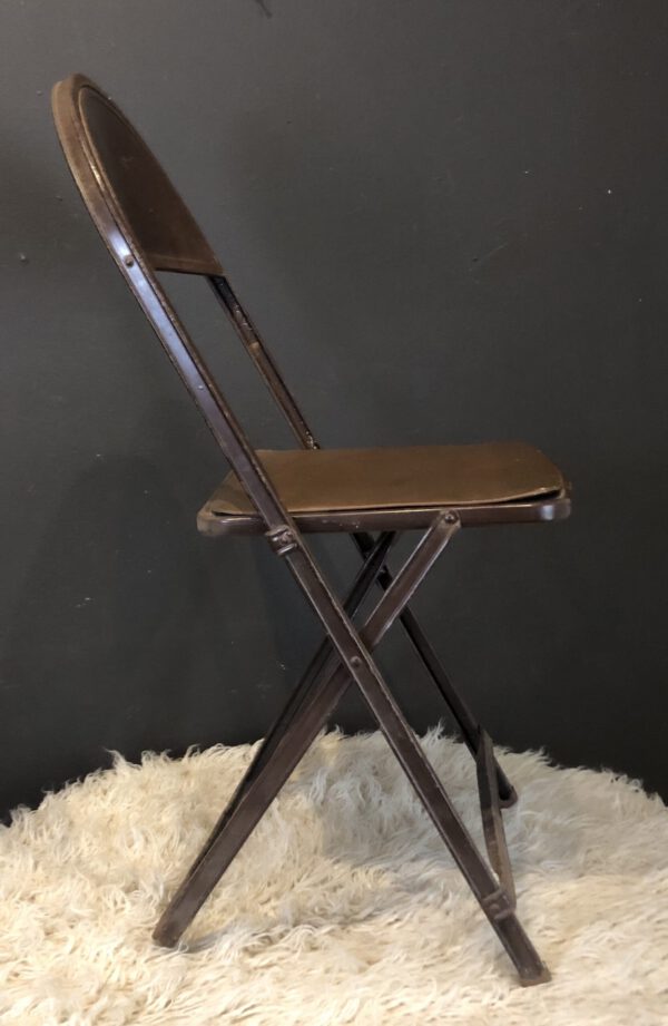 Pair Mid-Century Metal Folding Chairs