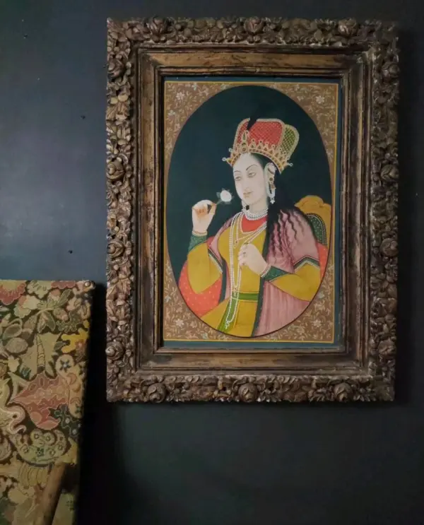 Framed Mughal Empress