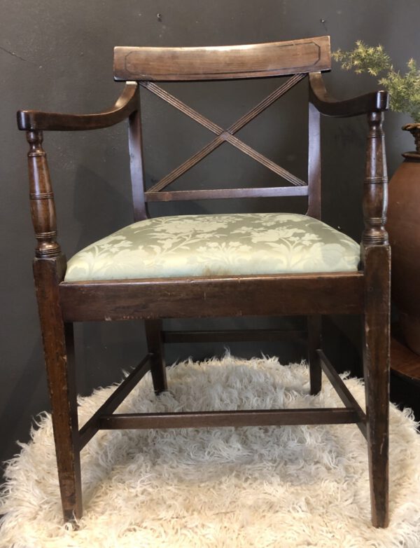 Regency Upholstered Carver Dining Chair