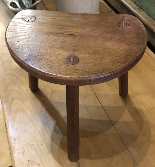 French Bean Wooden Tripod Stool
