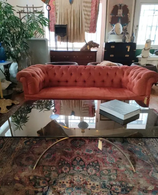 70’s Italian Smoked Glass Coffee Table