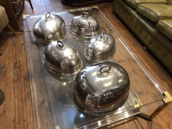 Collection of Large Silver Plated Food Domes