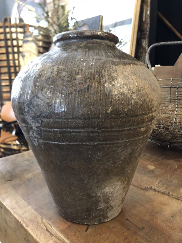 French Textured Clay Jar