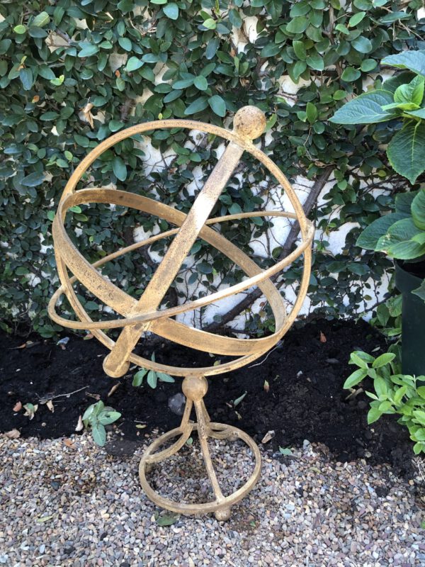 Large Cast Iron Armillary Sphere / Sculpture