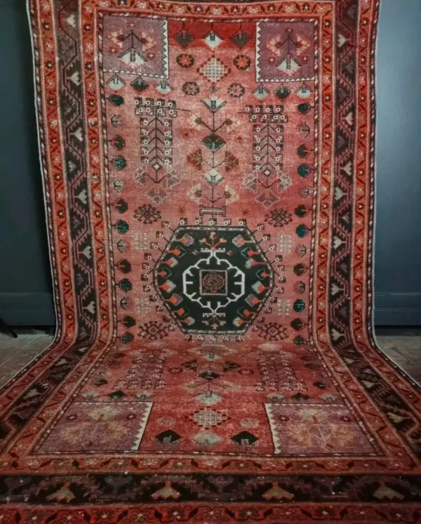 Vintage Red and Black Carpet