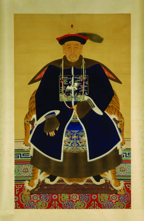 Large Reproduction – Chinese Ancestral Portrait Scroll of Lirongbao