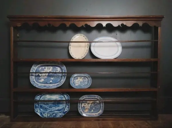 Antique Wooden Plate Rack