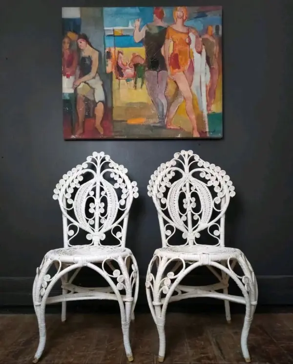 White Wicker Chairs
