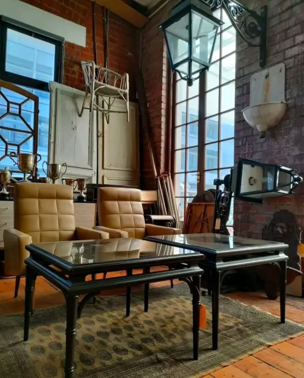 Mid-Century Retro Vinyl Armchairs