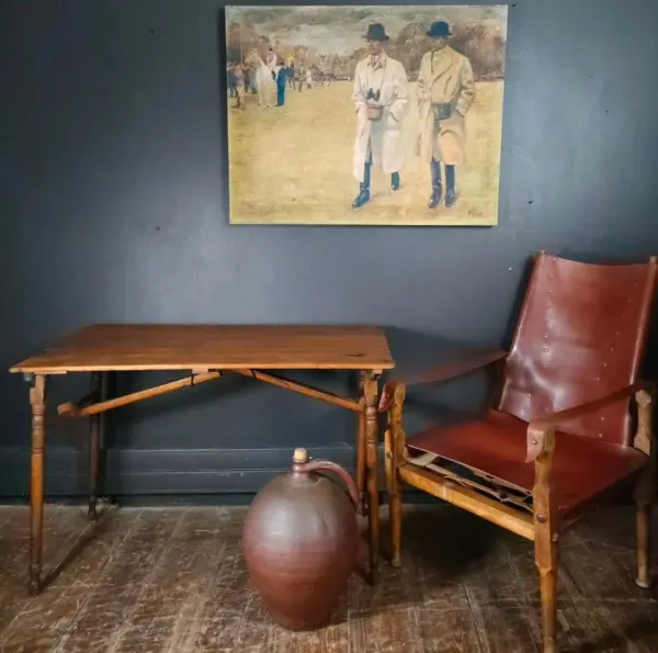 Edwardian Campaign Oak Table