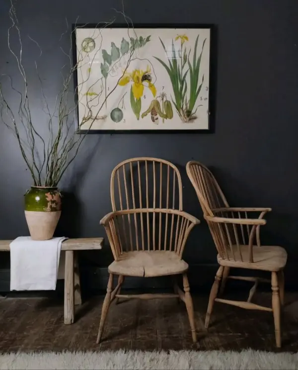 Pair of Blonde English Windsor Armchairs