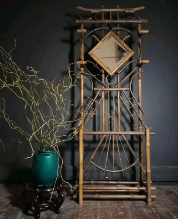 French Victorian Bamboo Hall Tree