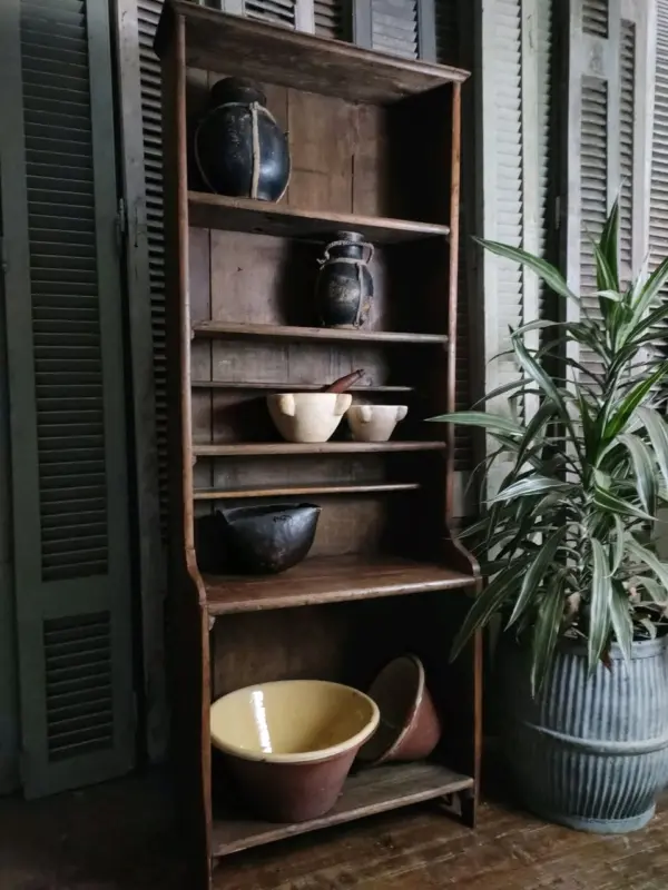 Primitive Stylish Wooden Crockery Shelf