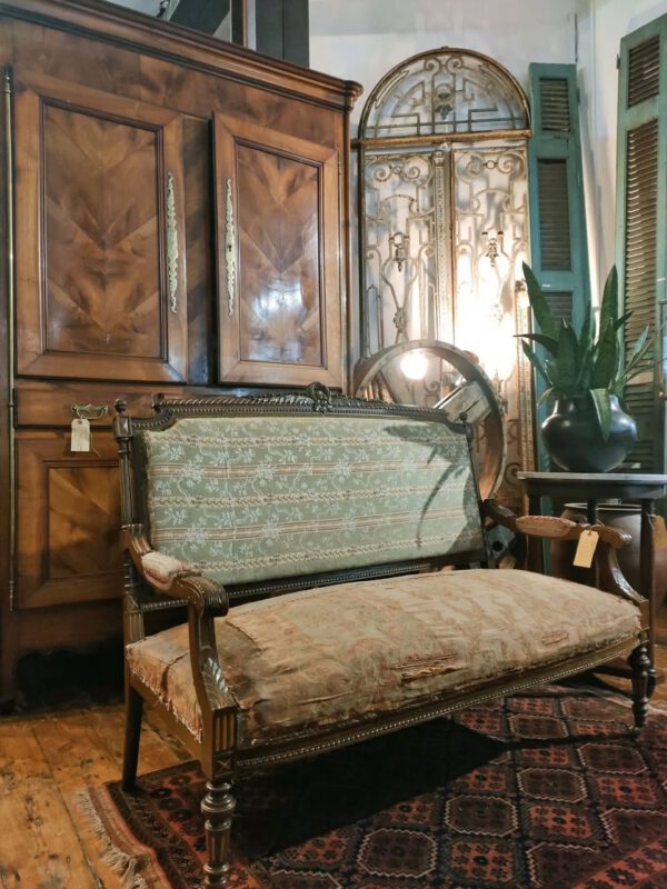 Louis XVI Wooden Framed Bench