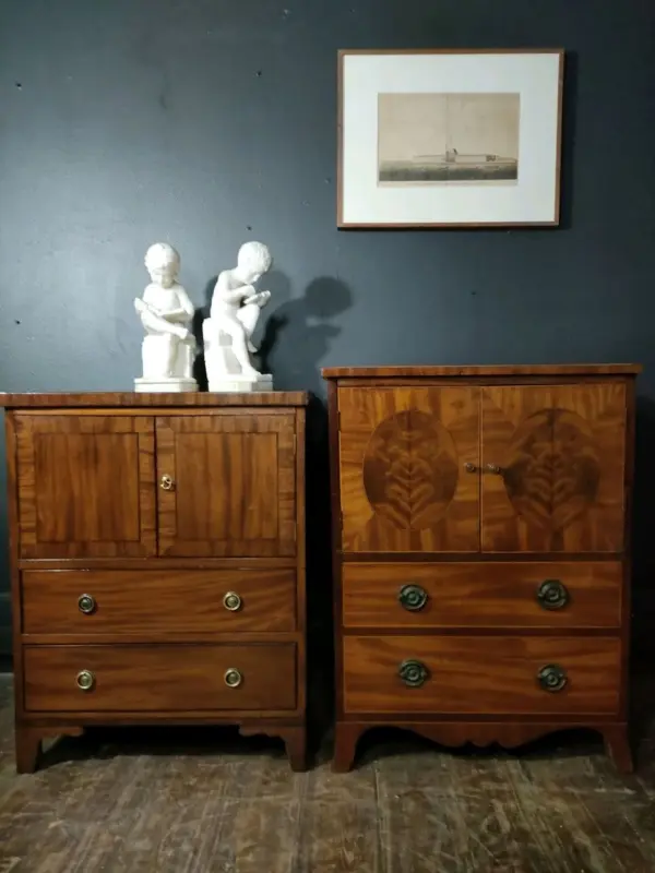 Georgian Side Cabinets with Drawers