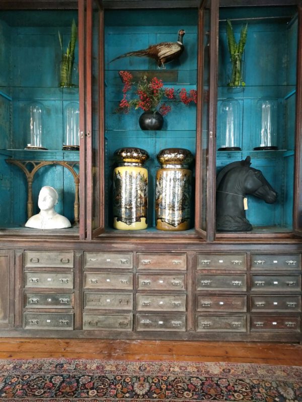 Large Vintage Glass Apothecary Jars