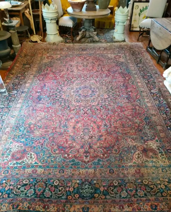 Large Softly Worn Carpet