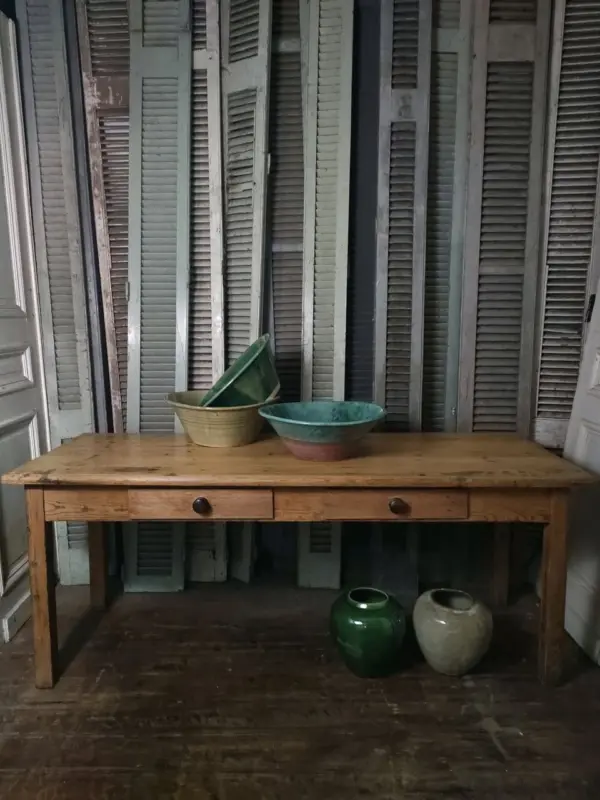 Blonde 2-Drawer Table